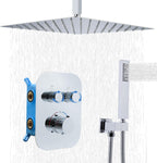 Upgraded Thermostatic Shower System with 10" Rain Head