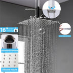 Upgraded Thermostatic Shower System with 10" Rain Head