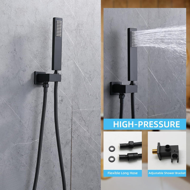 Upgraded Thermostatic Shower System with 10" Rain Head