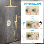 Upgraded Thermostatic Shower System with 10" Rain Head