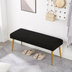 Upholstered Entryway Bench Ottoman Bedroom Bench-Stool