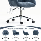 Upholstered Home Office Desk Chairs with Adjustable Swivel