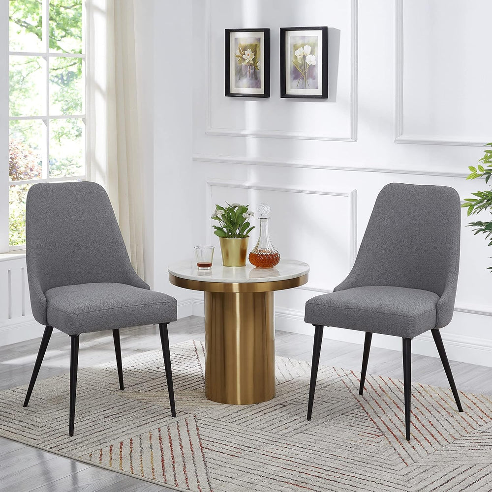 Upholstered Kitchen Chairs Modern Dining Room Comfy Side-Chair (Set of 2)