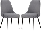 Upholstered Kitchen Chairs Modern Dining Room Comfy Side-Chair (Set of 2)
