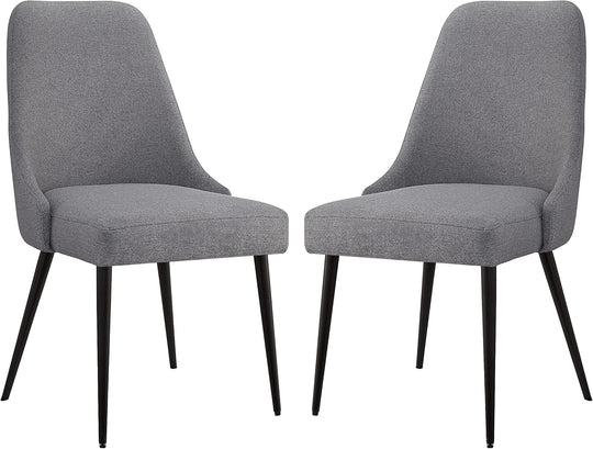 Upholstered Kitchen Chairs Modern Dining Room Comfy Side-Chair (Set of 2)