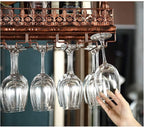 Upside Down Wine Rack Simple Style Iron Hanging