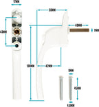 Upvc Window Handle in 10 Pieces Locking Universal