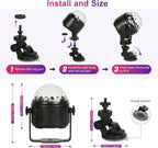 USB Disco Ball Lights for Parties Rotating Dj (Set of 2)