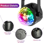 USB Disco Ball Lights for Parties Rotating Dj (Set of 2)