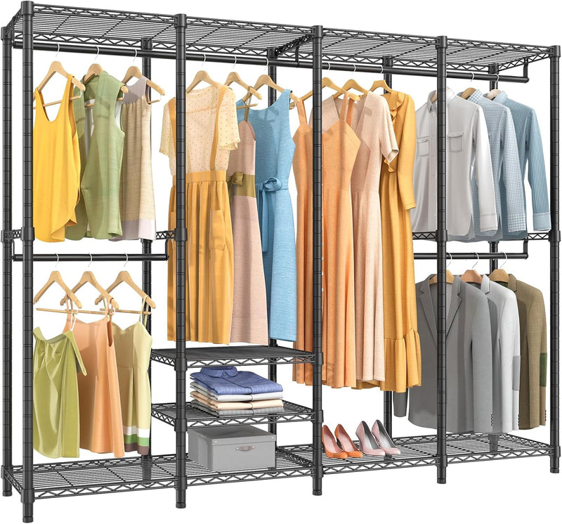 V40 Heavy Duty Clothes Rail with Shelves 193