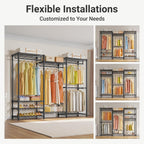 V5 Heavy Duty Clothes Rack Portable Closet Wardrobe