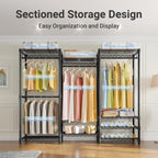V5 Heavy Duty Clothes Rack Portable Closet Wardrobe