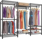 V5 Heavy Duty Clothes Rack Portable Closet Wardrobe