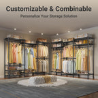 V5 Heavy Duty Clothes Rack Portable Closet Wardrobe