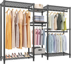 V6 Heavy Duty Clothes Rail with Adjustable Shelves