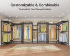 V6 Heavy Duty Clothes Rail with Adjustable Shelves
