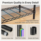 V7 Heavy Duty Clothes Rail for Hanging 5‑tier