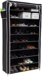 Valentin Shoe Rack Storage Unit 161x88x30CM Fabric (Set of 1)