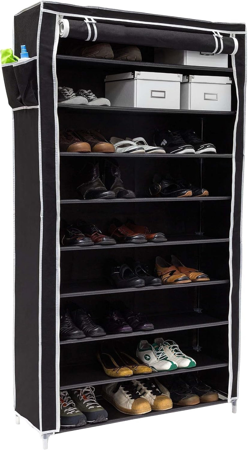 Valentin Shoe Rack Storage Unit 161x88x30CM Fabric (Set of 1)