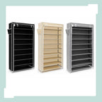 Valentin Shoe Rack Storage Unit 161x88x30CM Fabric (Set of 1)