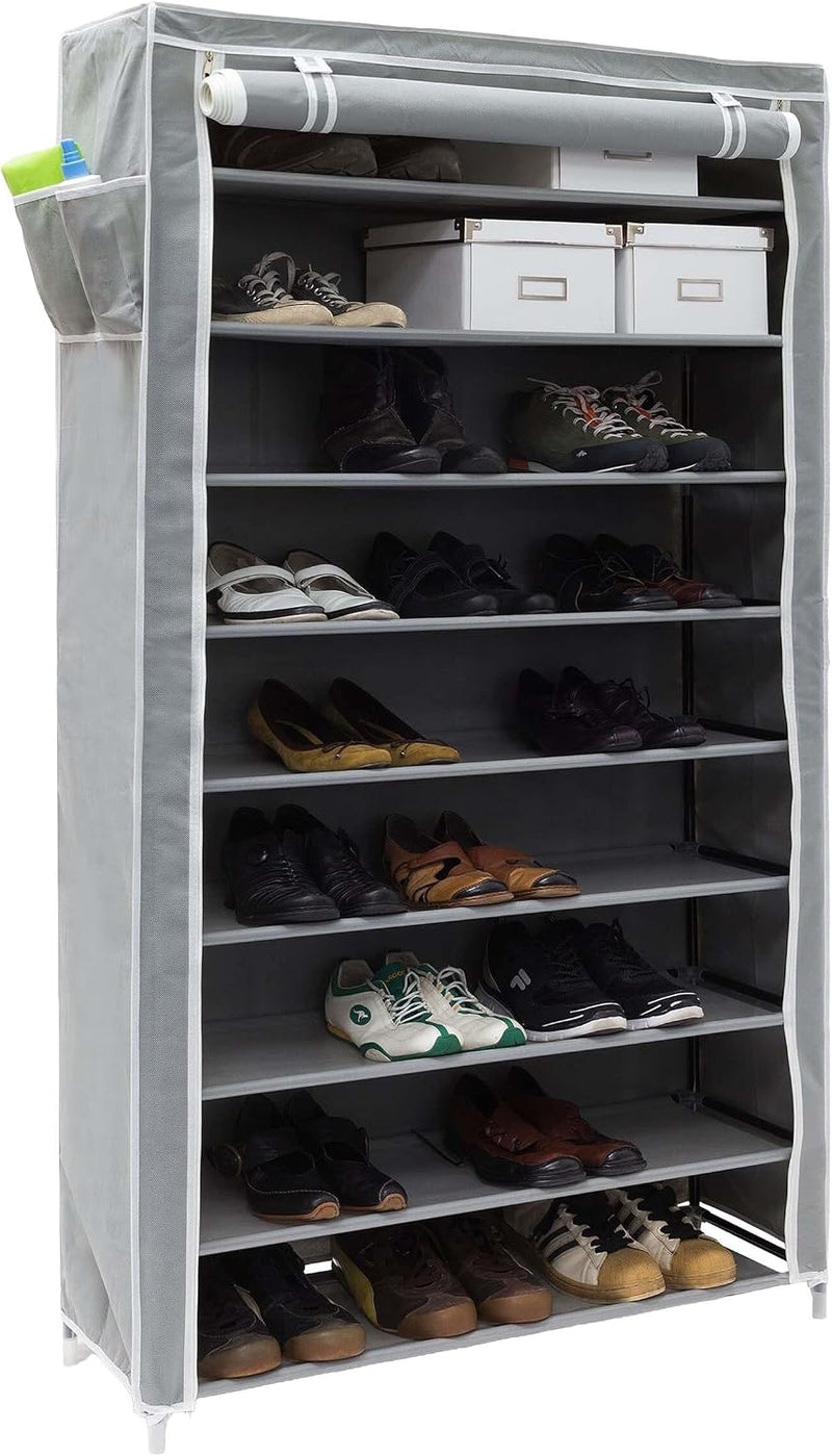 Valentin Shoe Rack Storage Unit 161x88x30CM Fabric (Set of 1)