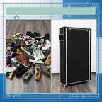 Valentin Shoe Rack Storage Unit 161x88x30CM Fabric (Set of 1)