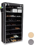 Valentin Shoe Rack Storage Unit 161x88x30CM Fabric (Set of 1)