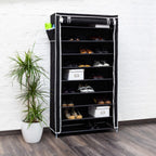 Valentin Shoe Rack Storage Unit 161x88x30CM Fabric (Set of 1)