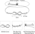 Valentines Gifts Bracelet for Women 925 Sterling Plated