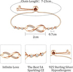 Valentines Gifts Bracelet for Women 925 Sterling Plated
