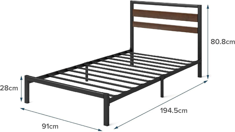 Van Metal Platform Bed Frame Steel