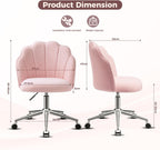 Vanity Chair for Dressing Table with Wheels Comfy