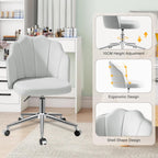 Vanity Chair for Dressing Table with Wheels Comfy