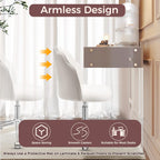 Vanity Chair for Dressing Table with Wheels Comfy