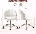Vanity Chair for Dressing Table with Wheels Comfy