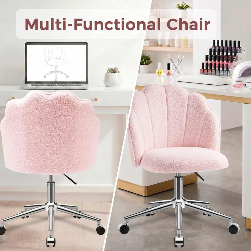 Vanity Chair for Dressing Table with Wheels Comfy
