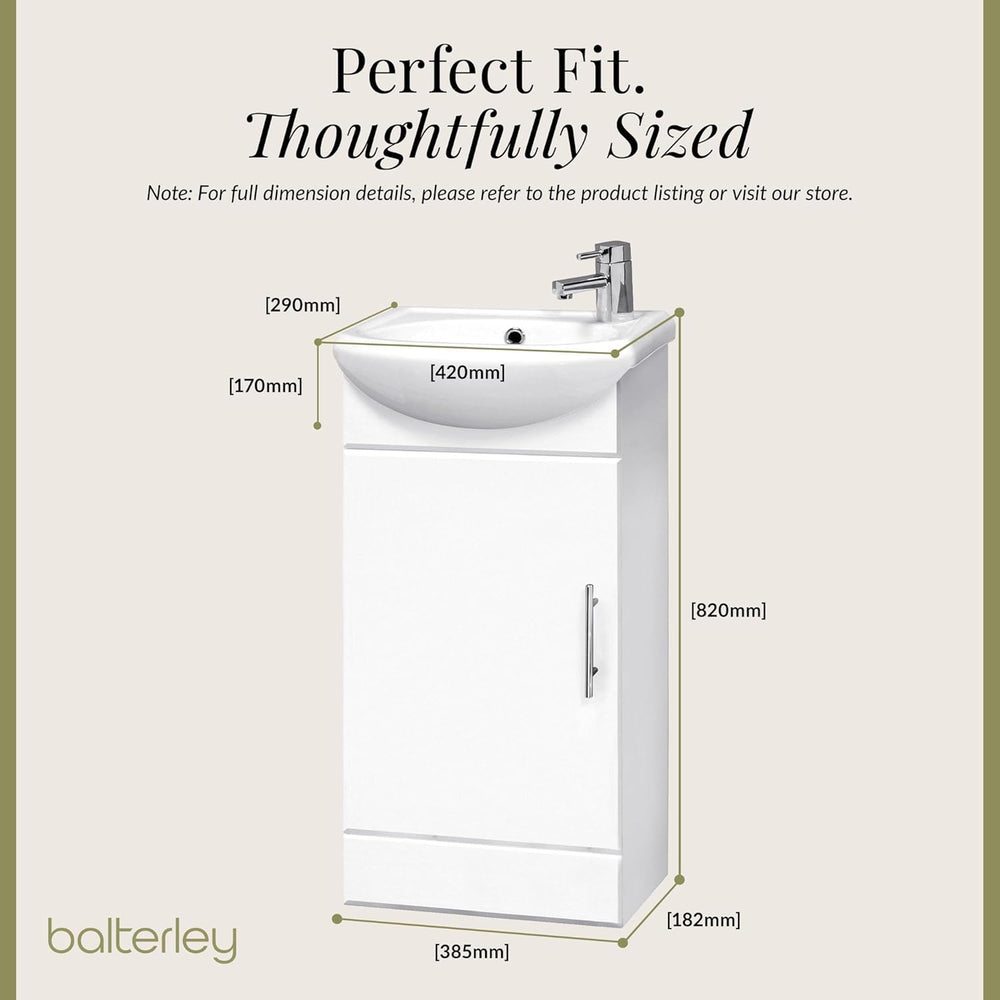 Vanity Unit with Basin Floor Standing Soft Close