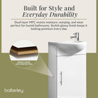 Vanity Unit with Basin Floor Standing Soft Close