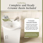 Vanity Unit with Basin Floor Standing Soft Close