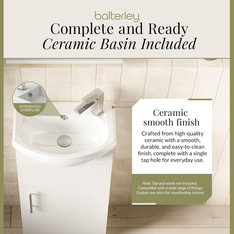Vanity Unit with Basin Floor Standing Soft Close