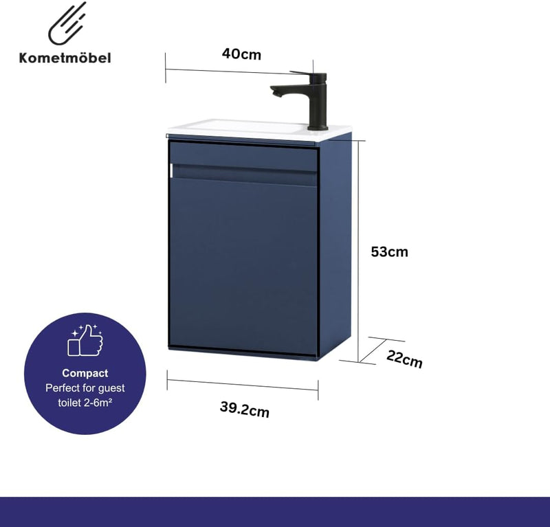 Vanity Unit with Wash Basin Bathroom Wall