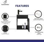 Vanity Unit with Wash Basin Bathroom Wall