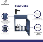 Vanity Unit with Wash Basin Bathroom Wall