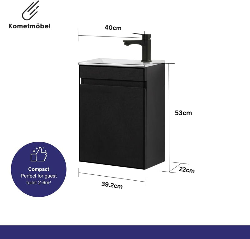 Vanity Unit with Wash Basin Bathroom Wall