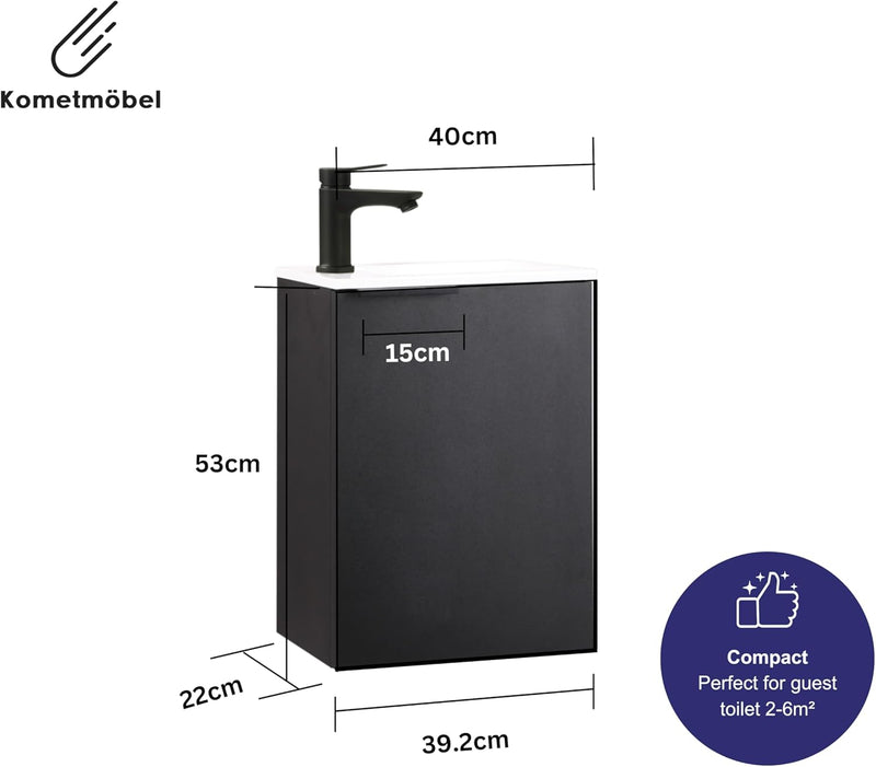 Vanity Unit with Wash Basin Bathroom Wall
