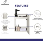 Vanity Unit with Wash Basin Bathroom Wall