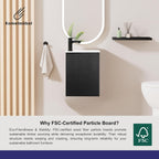 Vanity Unit with Wash Basin Bathroom Wall