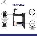 Vanity Unit with Wash Basin Bathroom Wall