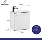 Vanity Unit with Wash Basin Bathroom Wall