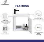 Vanity Unit with Wash Basin Bathroom Wall